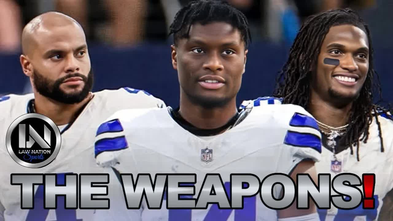 Video thumbnail for law nation sports: dallas cowboys offense & otas, cowboys roster, dak prescott, ceedee lamb, offensive line