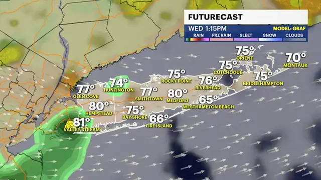 Video thumbnail for Near record warmth on Wednesday and then a big chill for the weekend