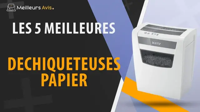 Video thumbnail for ⭐️ MEILLEURE DECHIQUETEUSE PAPIER - Comparatif 2023