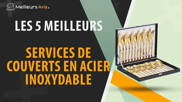 Video thumbnail for ⭐️ MEILLEUR SERVICE DE COUVERTS EN ACIER INOXYDABLE - Comparatif 2023