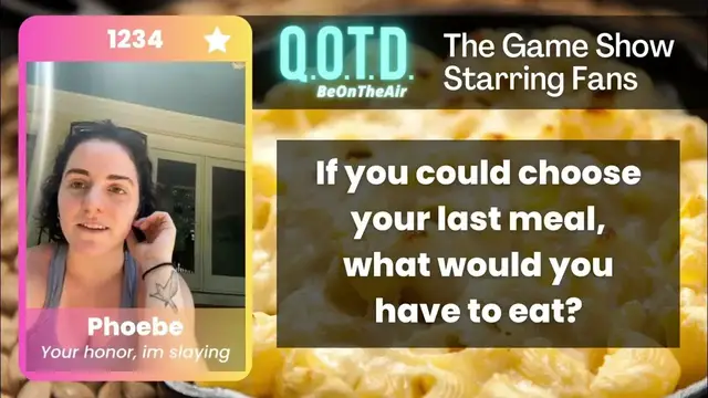Video thumbnail for Our Favorite Answers: Phoebe wants fun mac & cheese for her last meal!