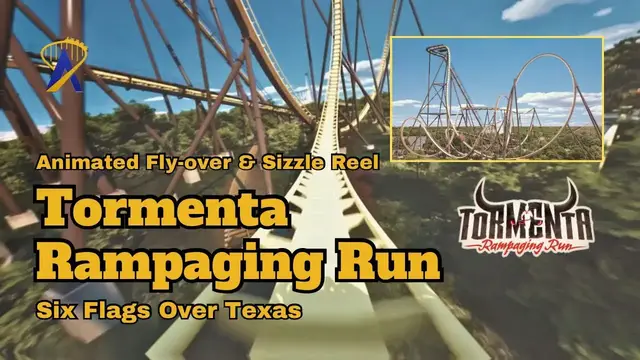 'Video thumbnail for Tormenta Rampaging Run Fly Over and Sizzle Reel from Six Flags Over Texas'
