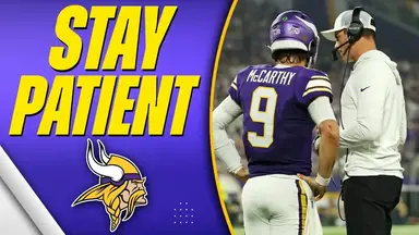 'Video thumbnail for a to z sports - minnesota vikings: jj mccarthy's persistent problem: will it hinder vikings success?'