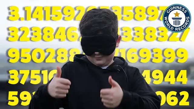 Video thumbnail for 10-year-old recalls Pi to 280 places in 60 seconds