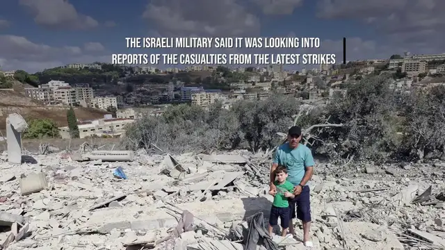Video thumbnail for Israeli Strikes In Southern Lebanon Kill At Least 11, State Media Say.