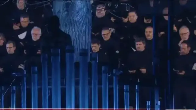 Video thumbnail for Choir and orchestra perform 'Requiem of Light' at 2015 terror attack commemoration ceremony