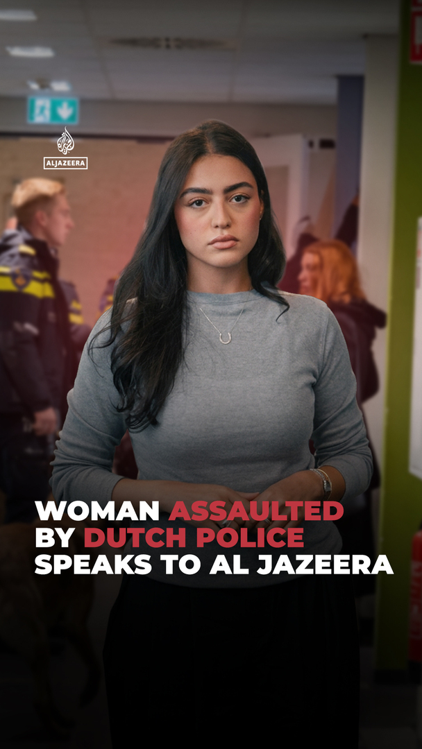 Video thumbnail for Woman assaulted by Dutch police at asylum centre speaks to Al Jazeera