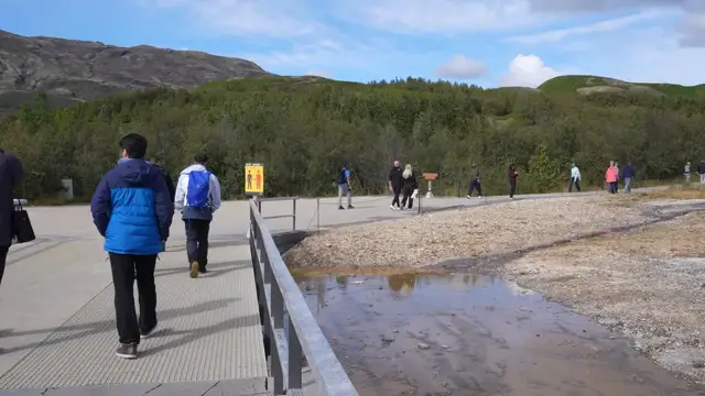 Video thumbnail for Iceland: Iceland’s geysers, Bruarfoss waterfall draw visitors with natural landscapes.