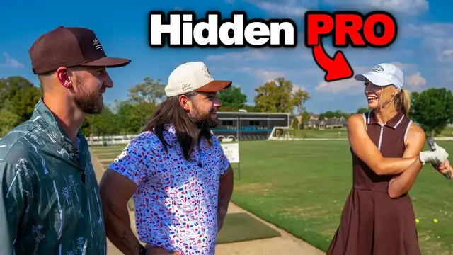Video thumbnail for She Pretended to be a Beginner Golfer...