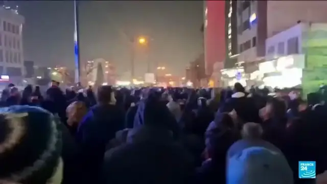 Video thumbnail for Protests sweep Iran as authorities intensify crackdown on demonstrators