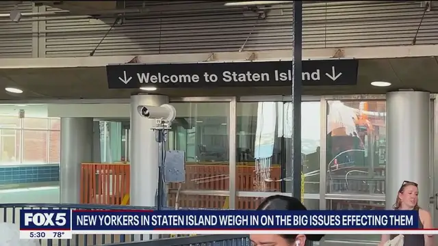 'Video thumbnail for Staten Island voters weigh in on their top issues for the next mayor'