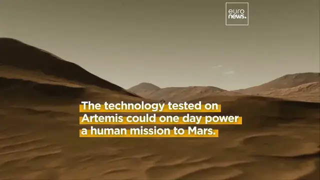 'Video thumbnail for NASA’s Artemis II mission to fly around the Moon as early as February 2026'