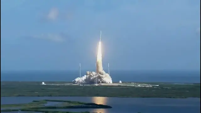 Video thumbnail for Launching Satellite |  Rocket   spaceship |  from Earth to Space