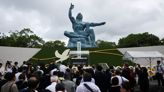 'Video thumbnail for Nagasaki commemorates atomic bombing 80 years on'