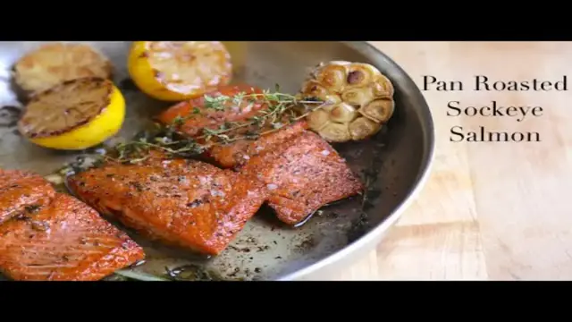 'Video thumbnail for Pan Roasted Salmon with Garlic, Herbs, & Lemon'