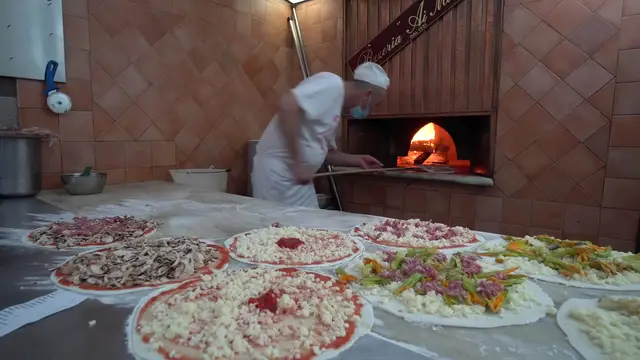 'Video thumbnail for Street Food in Italy  ROME’S #1 PIZZA at Ai Marmi + ITALIAN STREET FOOD in Roma!'