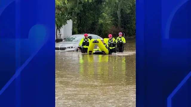 Video thumbnail for Port Chester firefighters respond to multiple water rescues in aftermath of heavy rain
