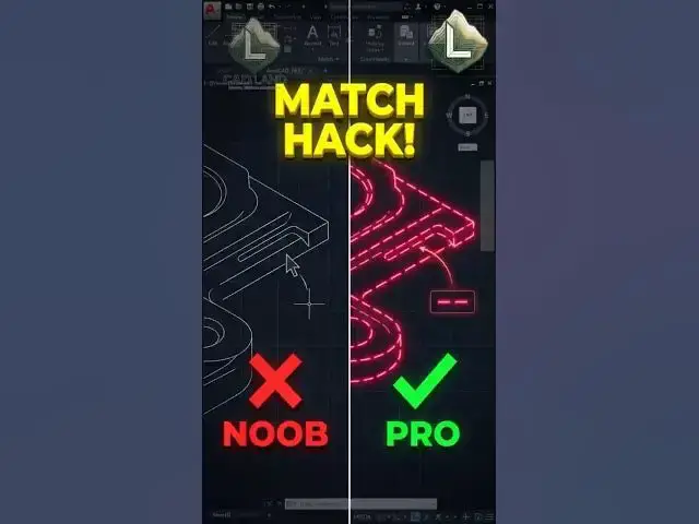 Video thumbnail for How to Match Line Styles in 1 Second (AutoCAD Magic Hack) ⚡