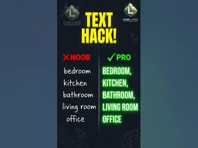 Video thumbnail for How to Capitalize 100 Texts in 1 Second (AutoCAD Text Hack)✍️