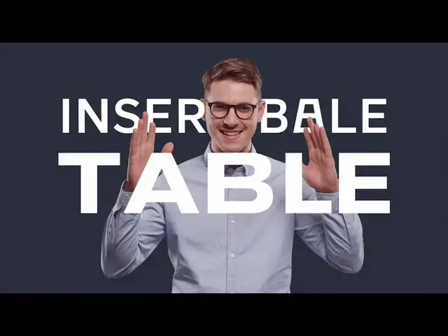 Video thumbnail for PowerPoint - How to Insert a Table into Your Slide for Clearer Information Presentation