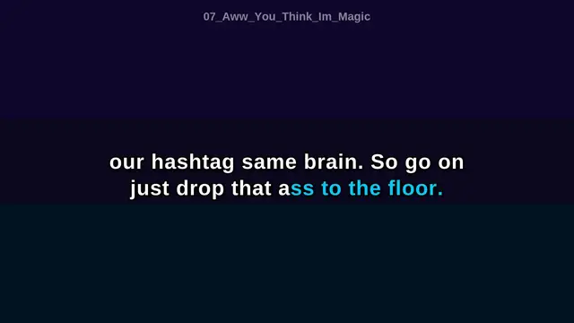 Video thumbnail for Karaoke W/ Lyrics: Aww, You Think I'm Magic | ARTificial Originals - not Tyler