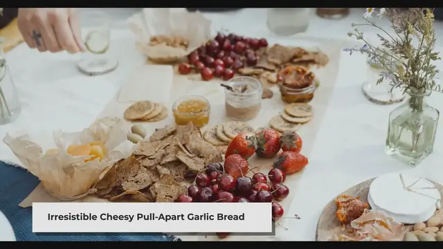 'Video thumbnail for How to Make Irresistible Cheesy Pull-Apart Garlic Bread'