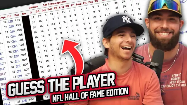 'Video thumbnail for Can We Name These HALL OF FAME NFL Players By Their Stats? (Refguess)'