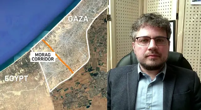 'Video thumbnail for Israel carves Morag Corridor through Gaza in ‘medieval siege’ strategy: Analysis'