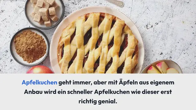 Video thumbnail for Schneller Apfelkuchen (Springform) ohne Zucker