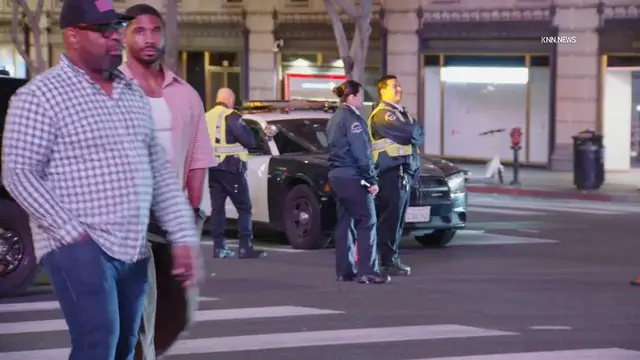 Video thumbnail for US, Los Angeles: Downtown Los Angeles Man Taken Into Custody For Allegedly Groping Females.
