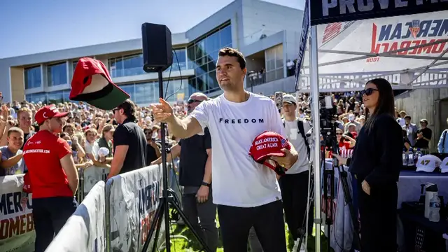 'Video thumbnail for Trump: conservative activist Charlie Kirk dead after being shot'
