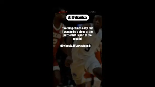 Video thumbnail for No. 1 Pick AJ Dybantsa Reveals Why He Chose No. 4 With Wizards