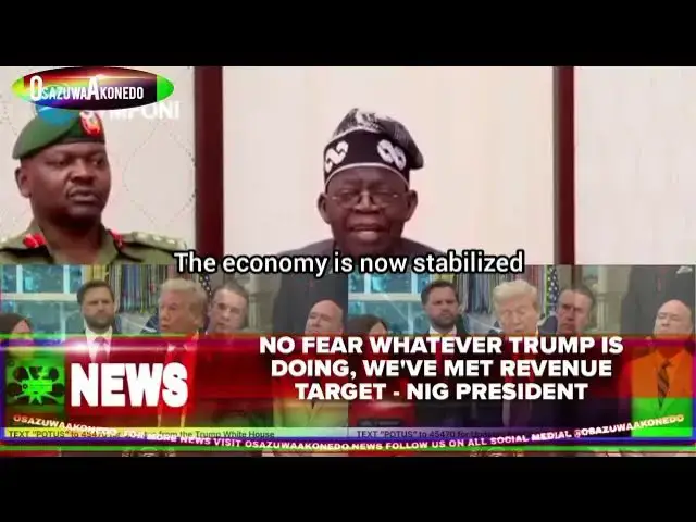 'Video thumbnail for No Fear Whatever Trump Is Doing, We've Met Revenue Target - Nig President'