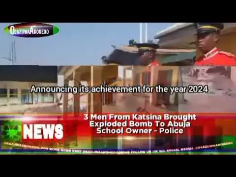 Video thumbnail for 3 Men From Katsina Brought Exploded Bomb To Abuja School Owner - Police