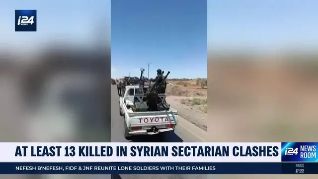 Video thumbnail for At least 13 killed in Syrian sectarian clashes