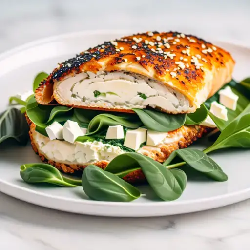 Video thumbnail for Spinach and Feta Stuffed Chicken Breast