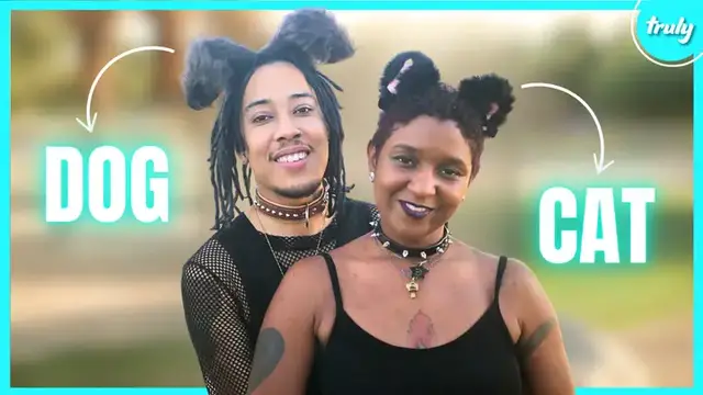 'Video thumbnail for We Identify As A Cat & Dog In Love - What's Weird? | LOVE DON'T JUDGE'