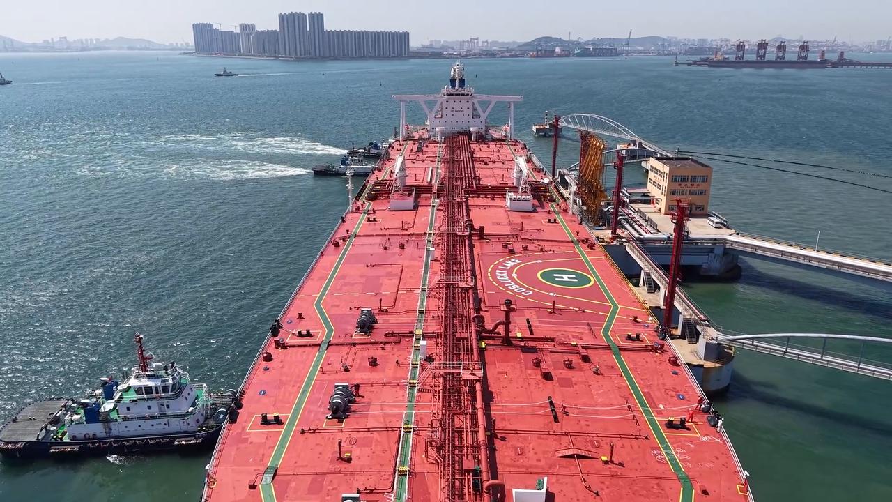 Video thumbnail for China: Qingdao Port Tanker Terminal 4.