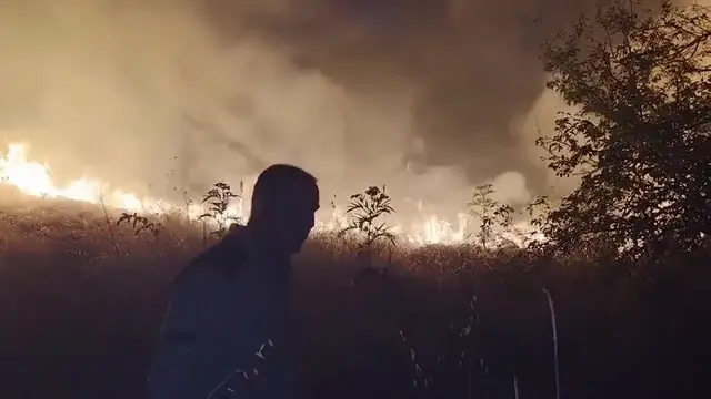Video thumbnail for North Macedonia: North Macedonia contains wildfire that threatened villages near Bitola.