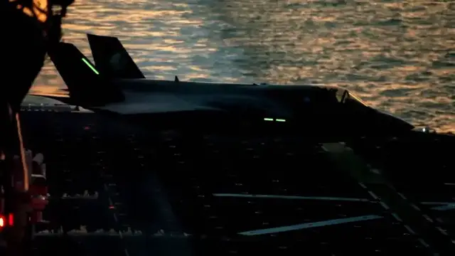 'Video thumbnail for Marine Aviator honored for role in mission against Houthi bases'