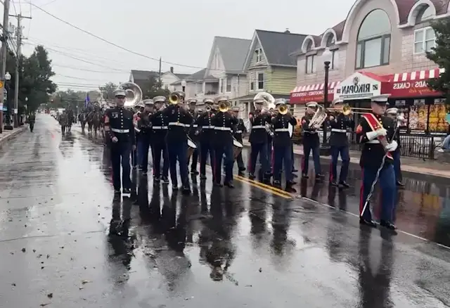 Video thumbnail for Italian heritage shines through wet weather at Bridgeport parade