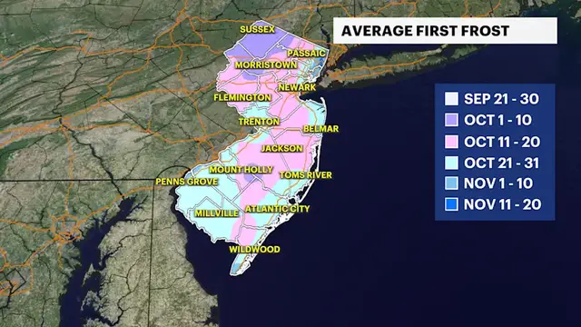 Video thumbnail for First frost expected in Sussex county tonight.