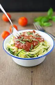 Video thumbnail for Zucchini Noodles with Marinara Sauce