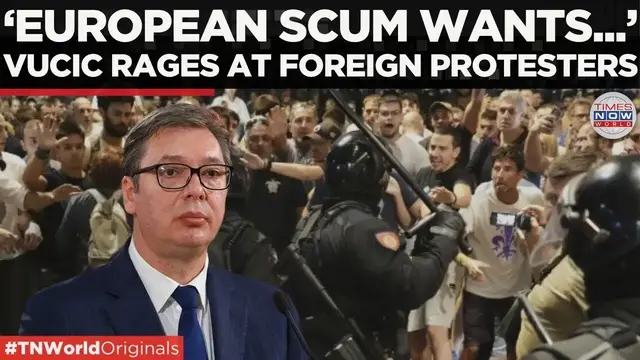 'Video thumbnail for ‘You’re Worse Than...’ Vucic Slams European Green Party Over Novi Sad Mass Protests | World News'