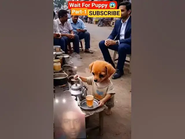 Video thumbnail for The poor puppy din't have cash to buy tea☕ Part-1 #animahal #ai #shorts #puppy