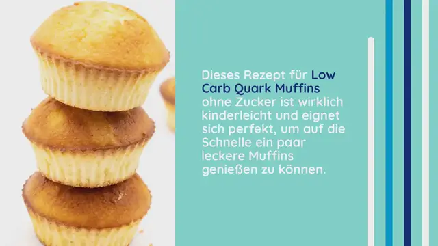 Video thumbnail for LOW CARB QUARK MUFFINS
