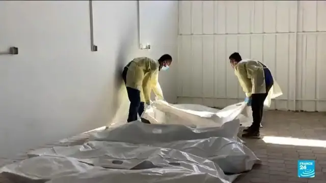 'Video thumbnail for Gazan doctors struggle to identify bodies despite ceasefire'