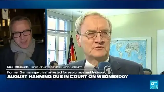 Video thumbnail for German ex-spy chief arrested for suspected espionage, treason