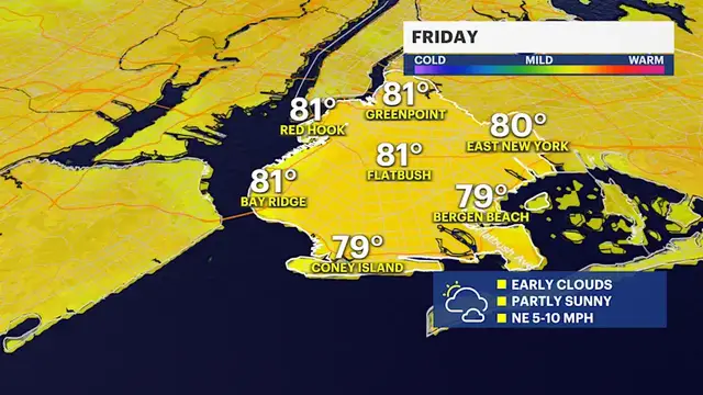 Video thumbnail for Sunny breaks for Friday with more rain over the weekend