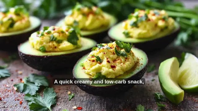 'Video thumbnail for Egg Salad-Stuffed Avocados | Easy Low-Carb Keto Snack or Lunch!'